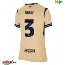 Camiseta Barcelona Alejandro Balde #3 Visitante Equipación para mujer 2025-26 manga corta
